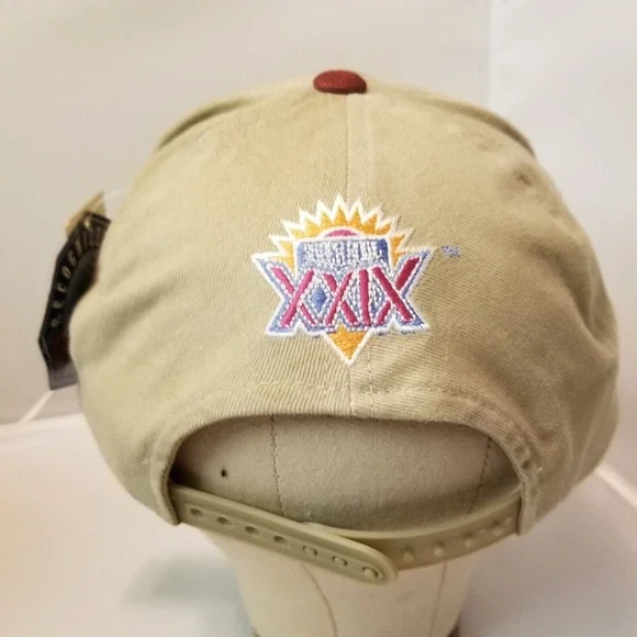 Vintage Super Bowl XXIX Chargers 49ers Hat American Needle Snap Back‎ Tan - Picture 11 of 16